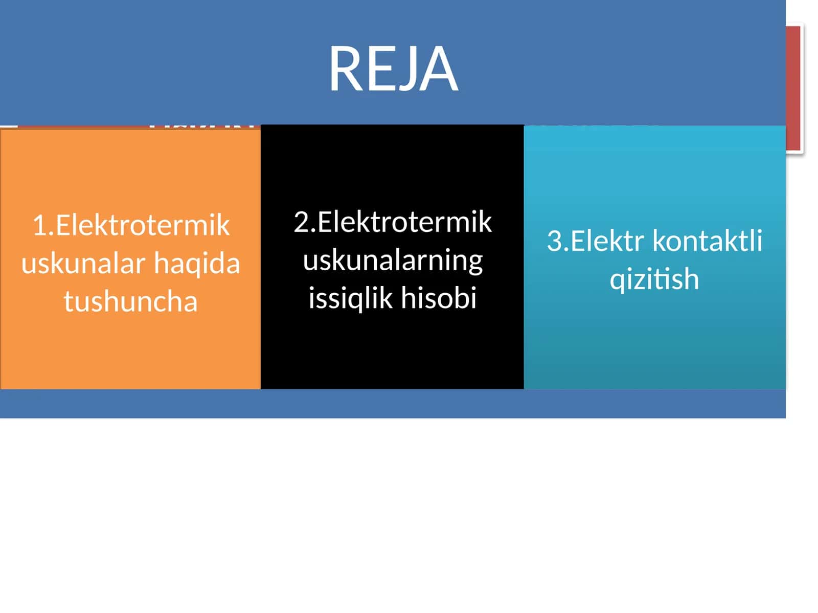 ELEKTROTERMIK USKUNALAR NAZARIYASI VA HISOBLASH ASOSLARI