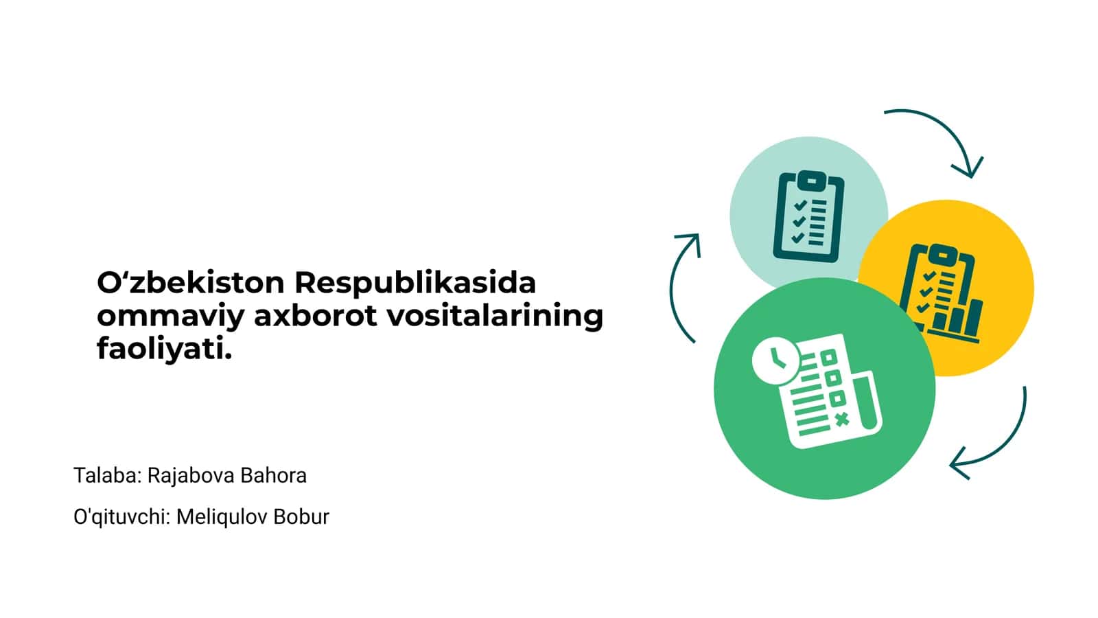 O‘zbekiston Respublikasida ommaviy axborot vositalarining faoliyati