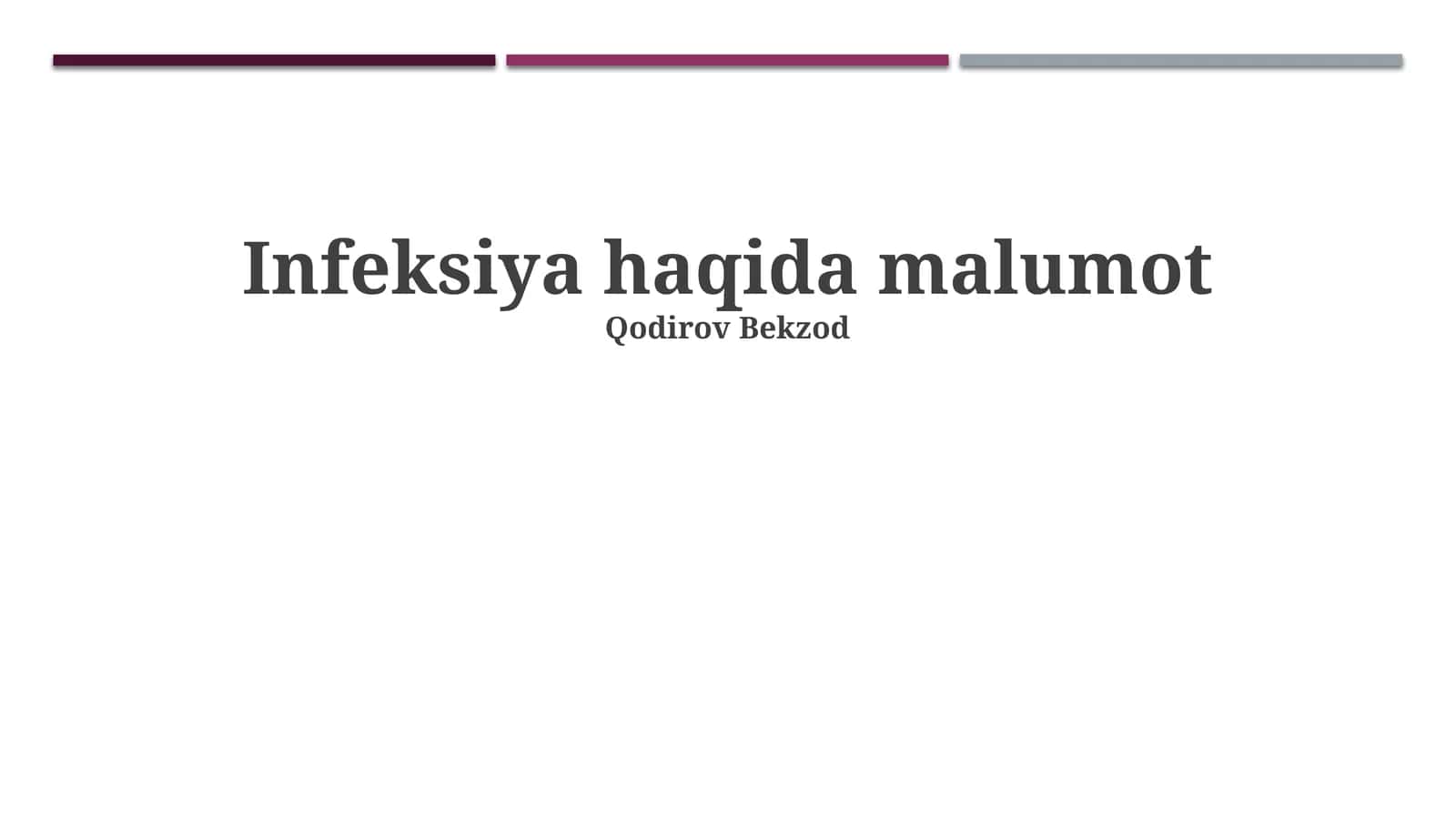 Yuqumli Kasalliklar Davolash