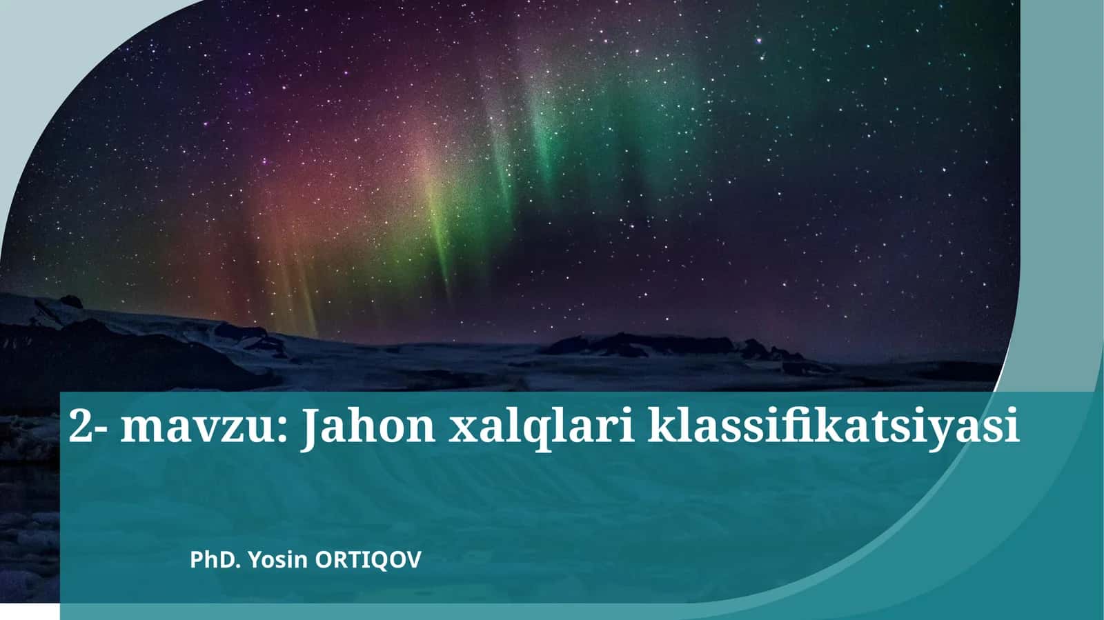Jahon xalqlar klassifikatsiyasi