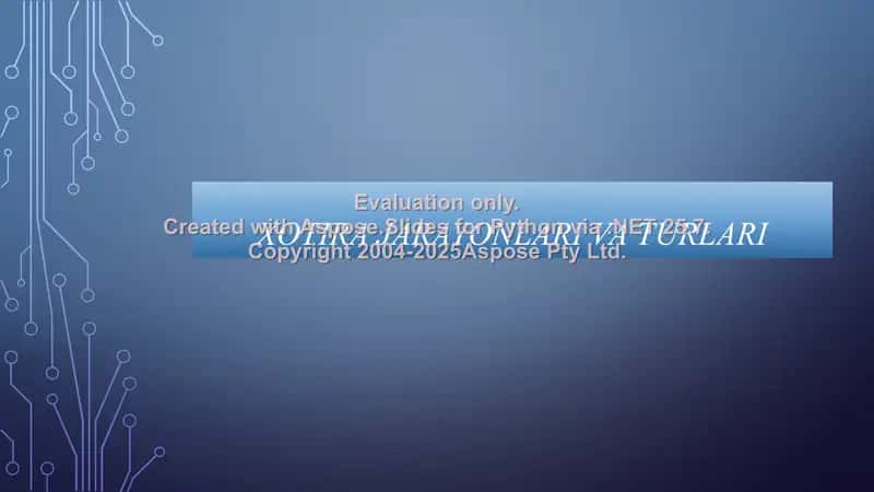 Xotira jarayonlari va Turlari