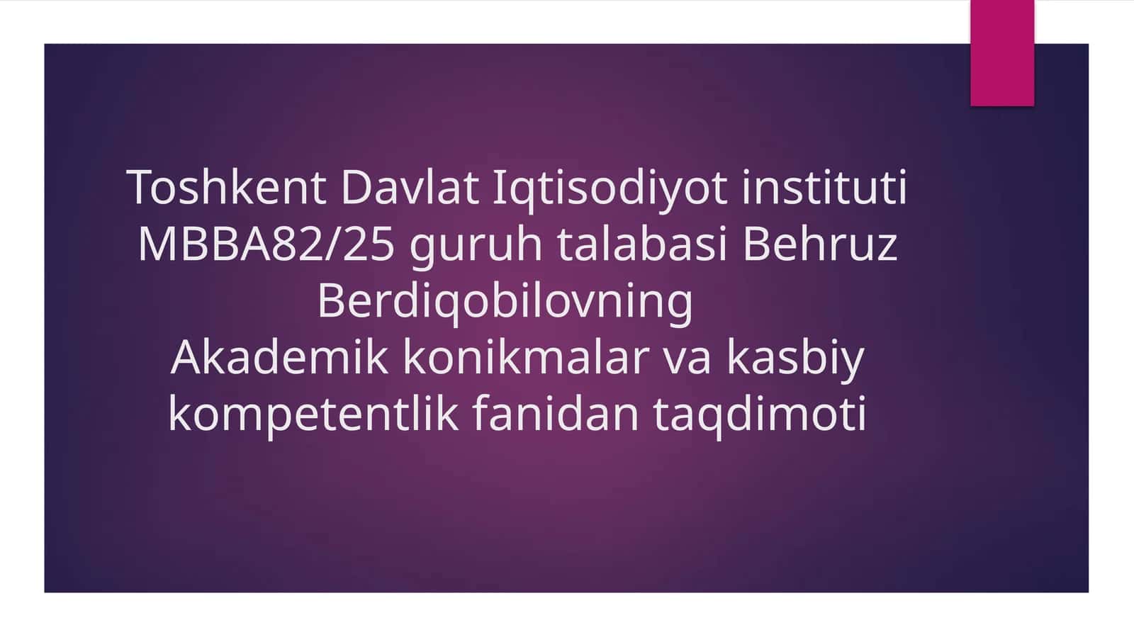 Ta’lim jarayonida kommunikativ kompetensiya