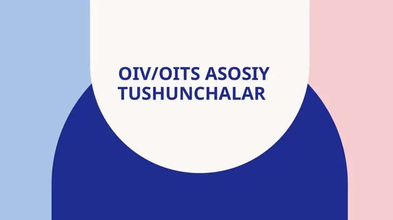 OIV/OIT Sasoytushunchar