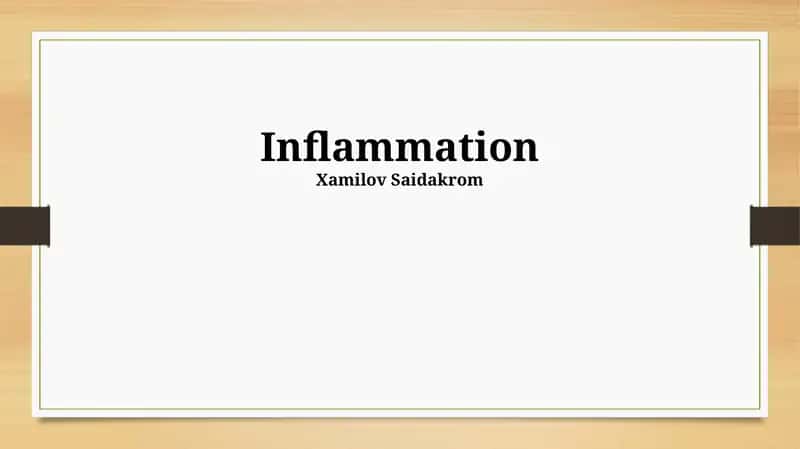 Understanding Inflammation: From Cellular Mechanisms to Systemic Effects