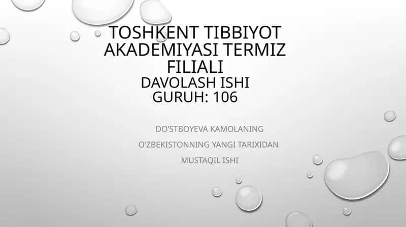 O’zbekistonda ekologik muammolarni bartaraf etishning konseptual asoslari