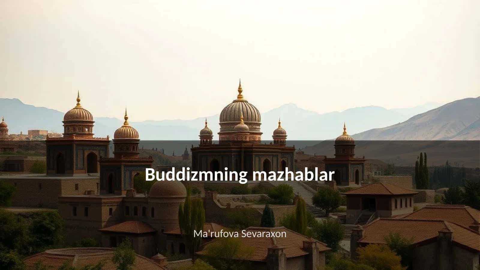 Buddizmning mazhablar