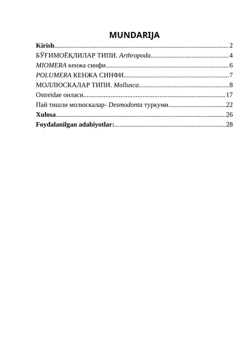 miomera sinifi - Boshoyoqli mollyuskalar (Cephalopoda)