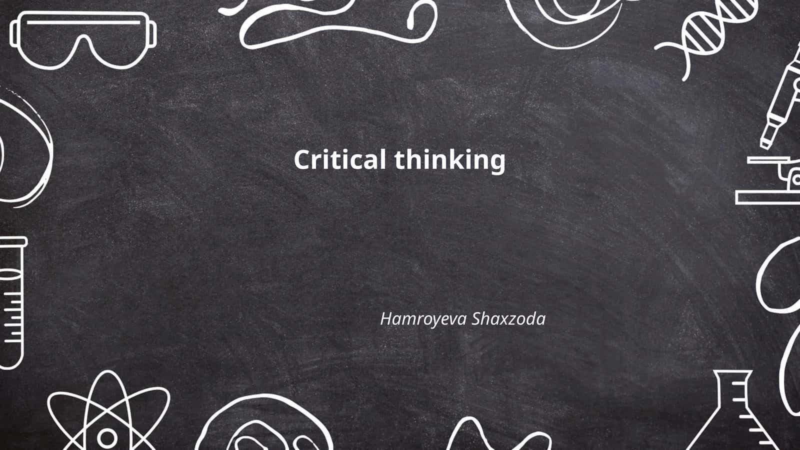 Critical thinking