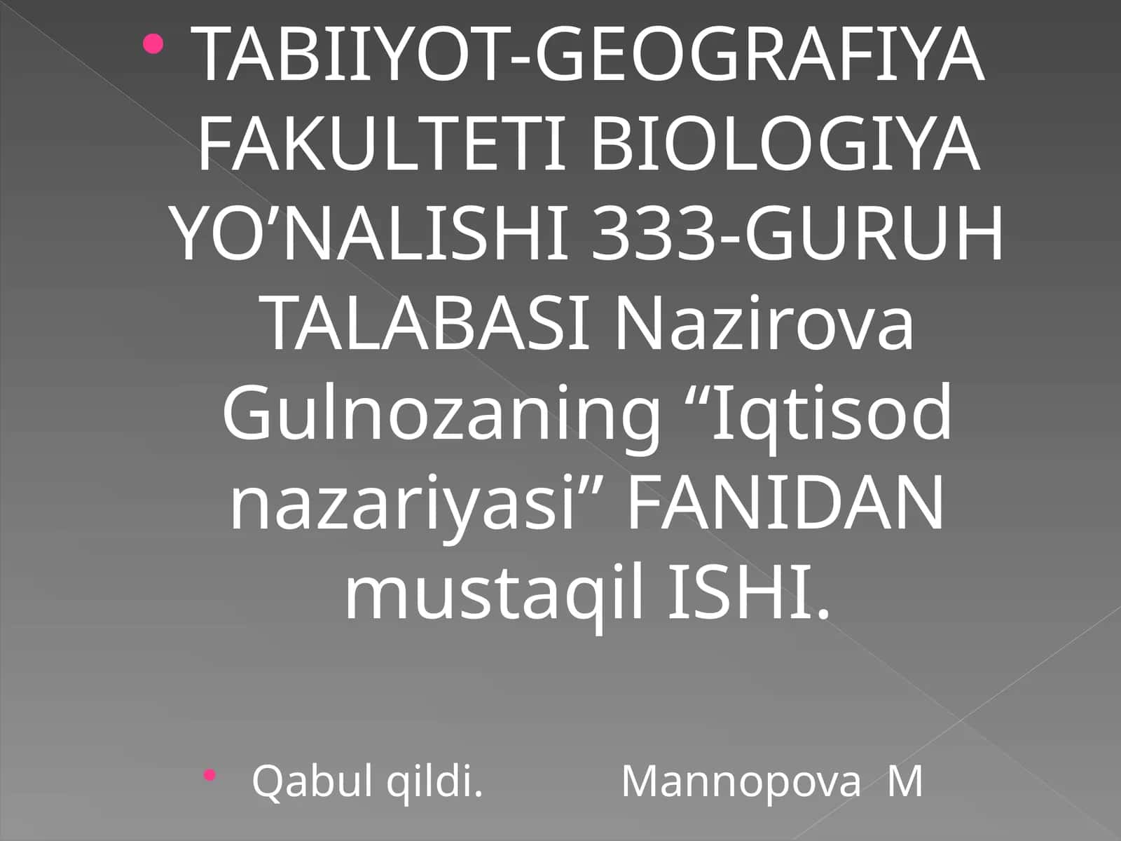 O’zbekistonda agrar-munosabatlar va ularning xususiyatlari