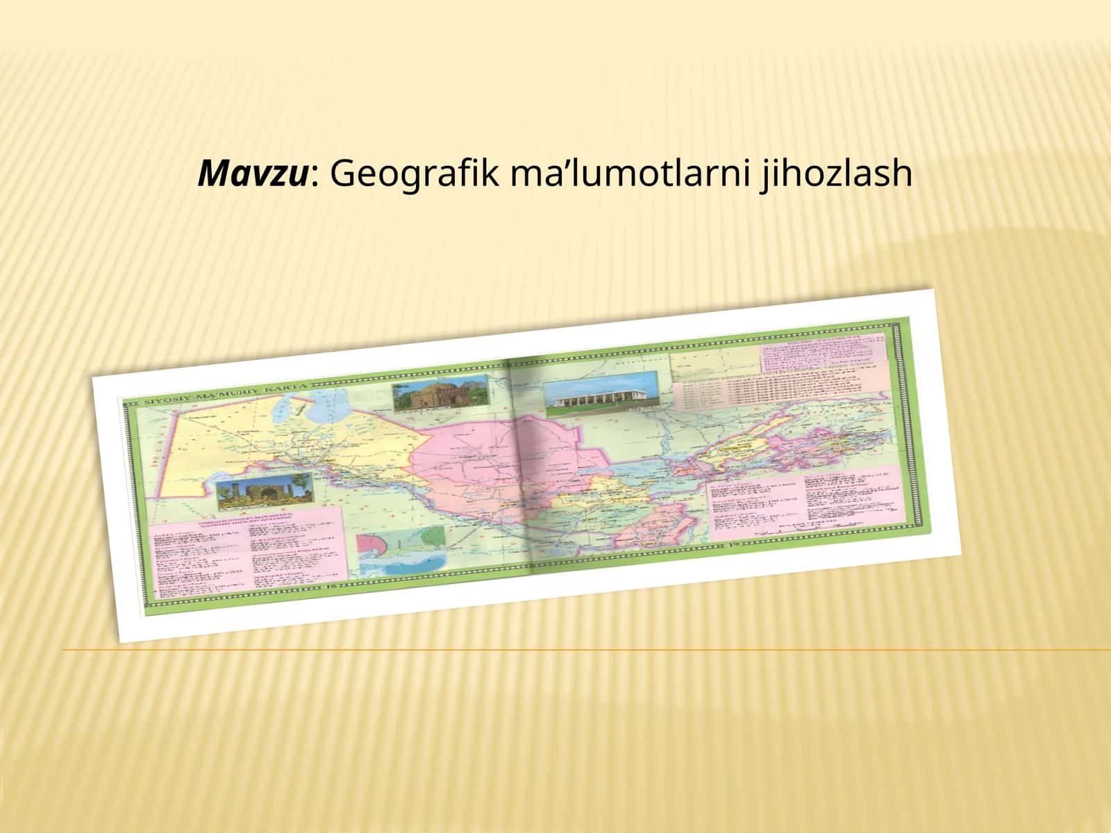 Geografik ma'lumotlarni jihozlash