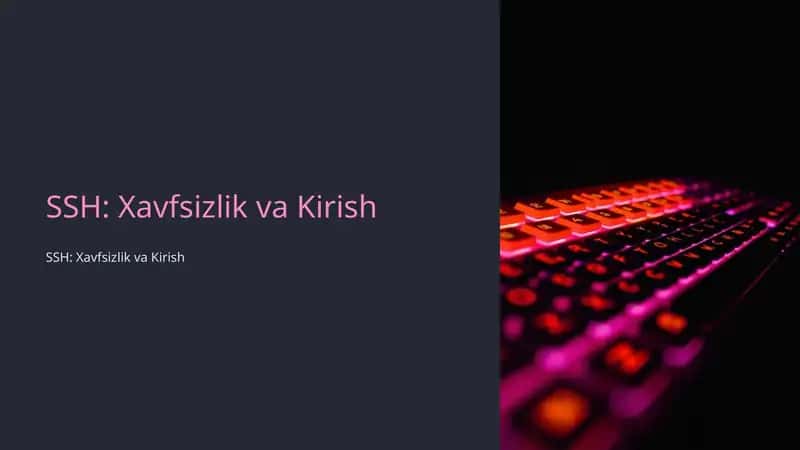 Xavfsizlik va Kirish