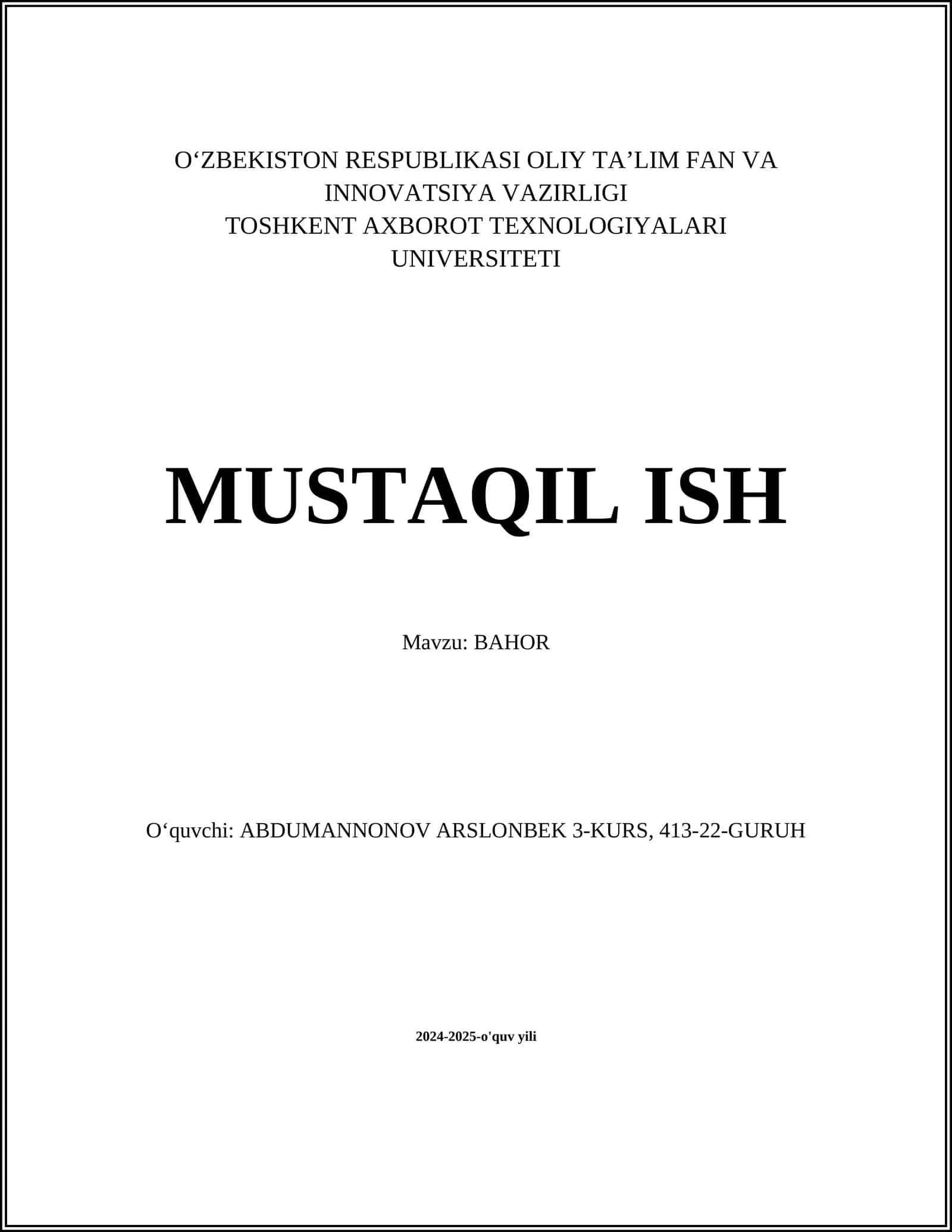 Bahorda yurt florasi