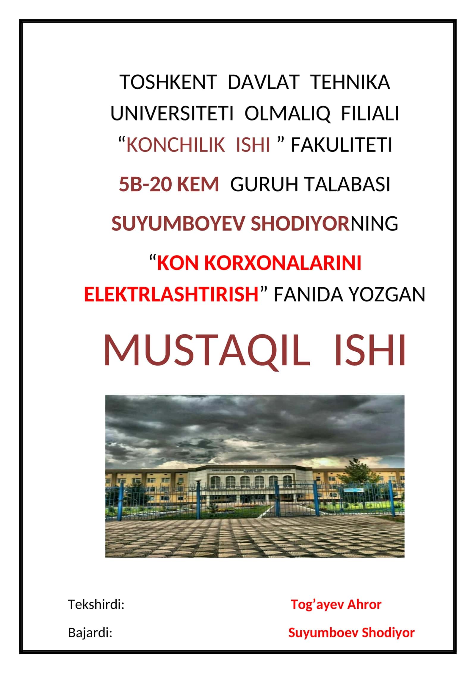 KON KORXONALARINI ELEKTRLASHTIRISH