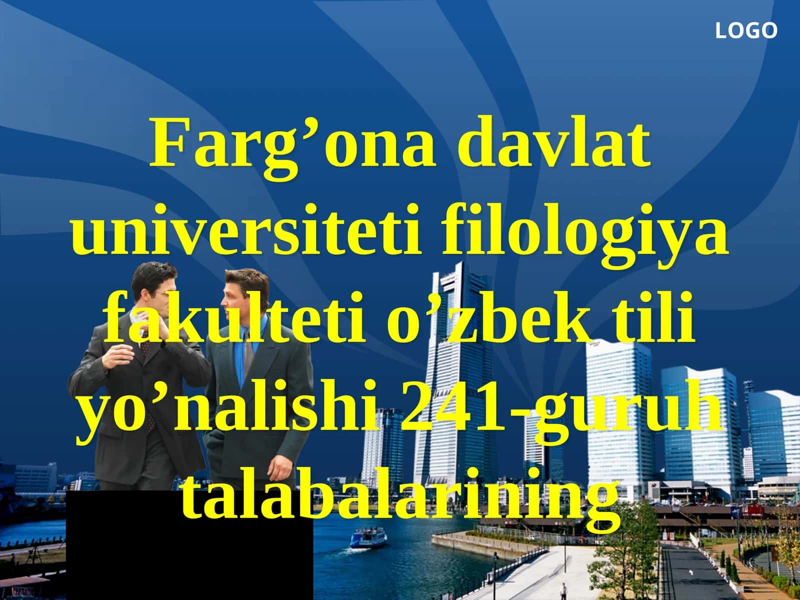 “SOLIQ VA SOLIQQA TORTISH” FANIDAN Taqdimot ishi