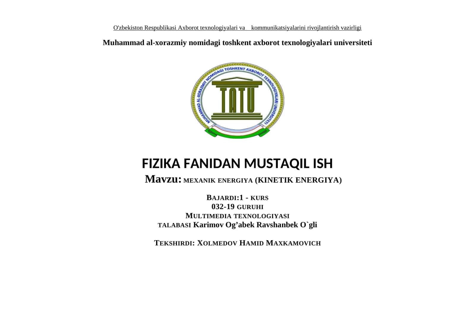Fiziologik kasalliklarning umumiy tavsifi
