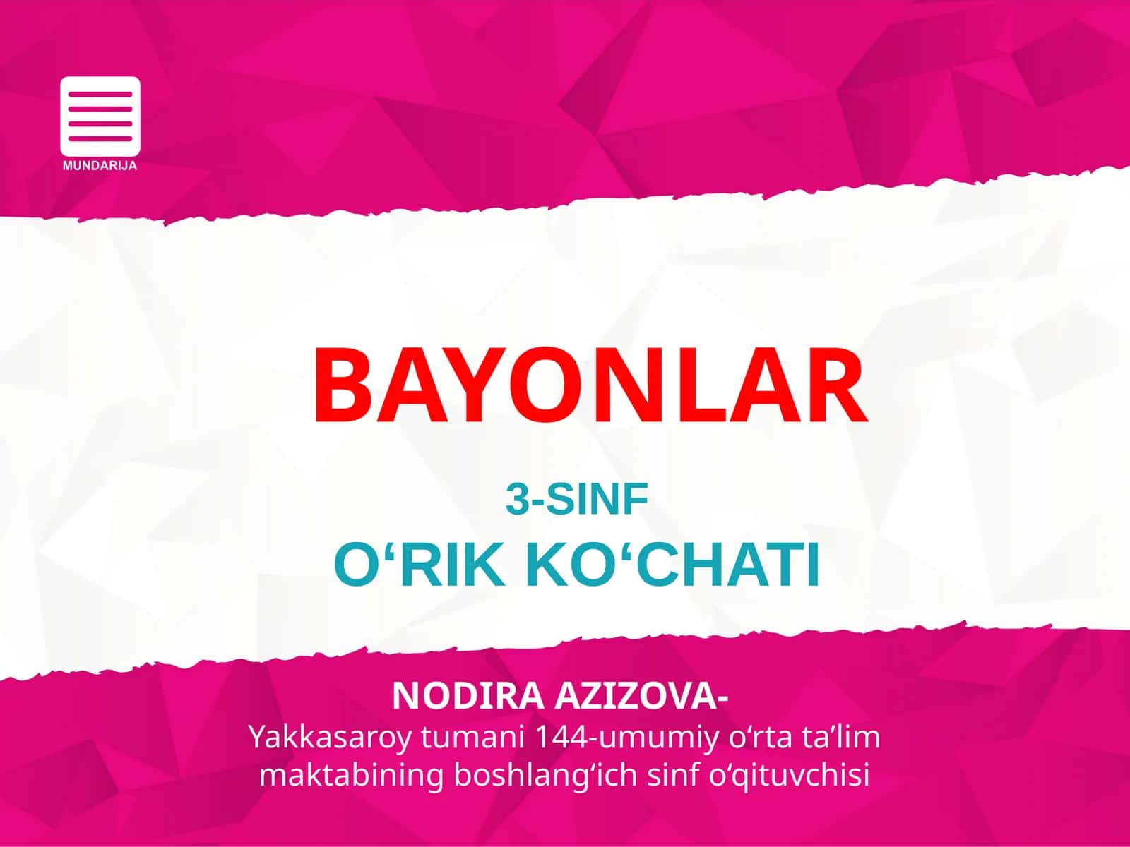 O‘RIK KO‘CHATI