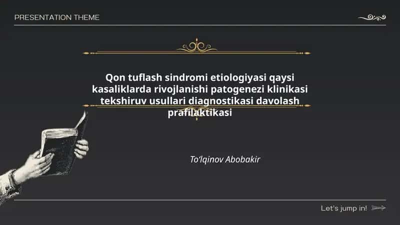 Qon tuflash sindromi etiologiyasi