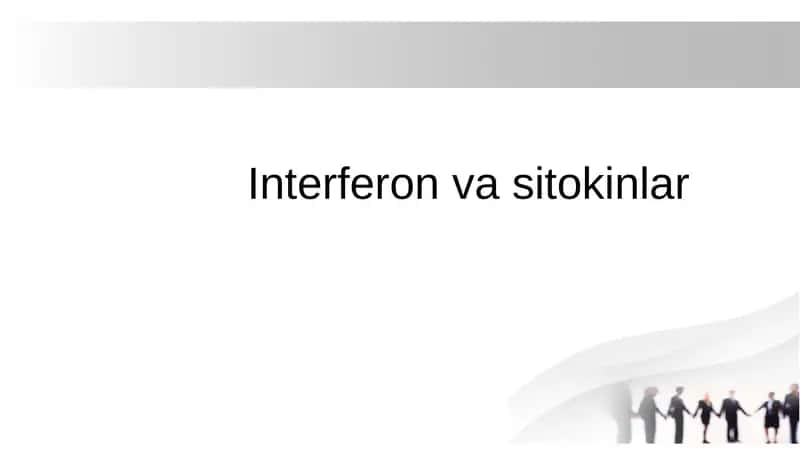 Interferon va sitokinlar