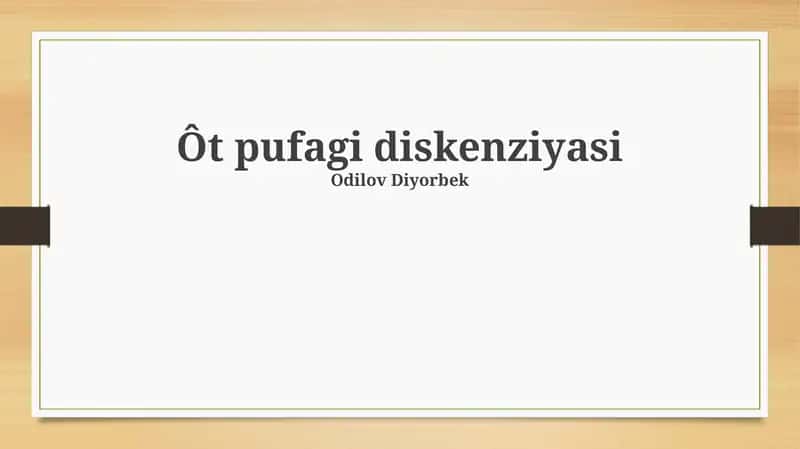Ôt pufagi diskenziyasi