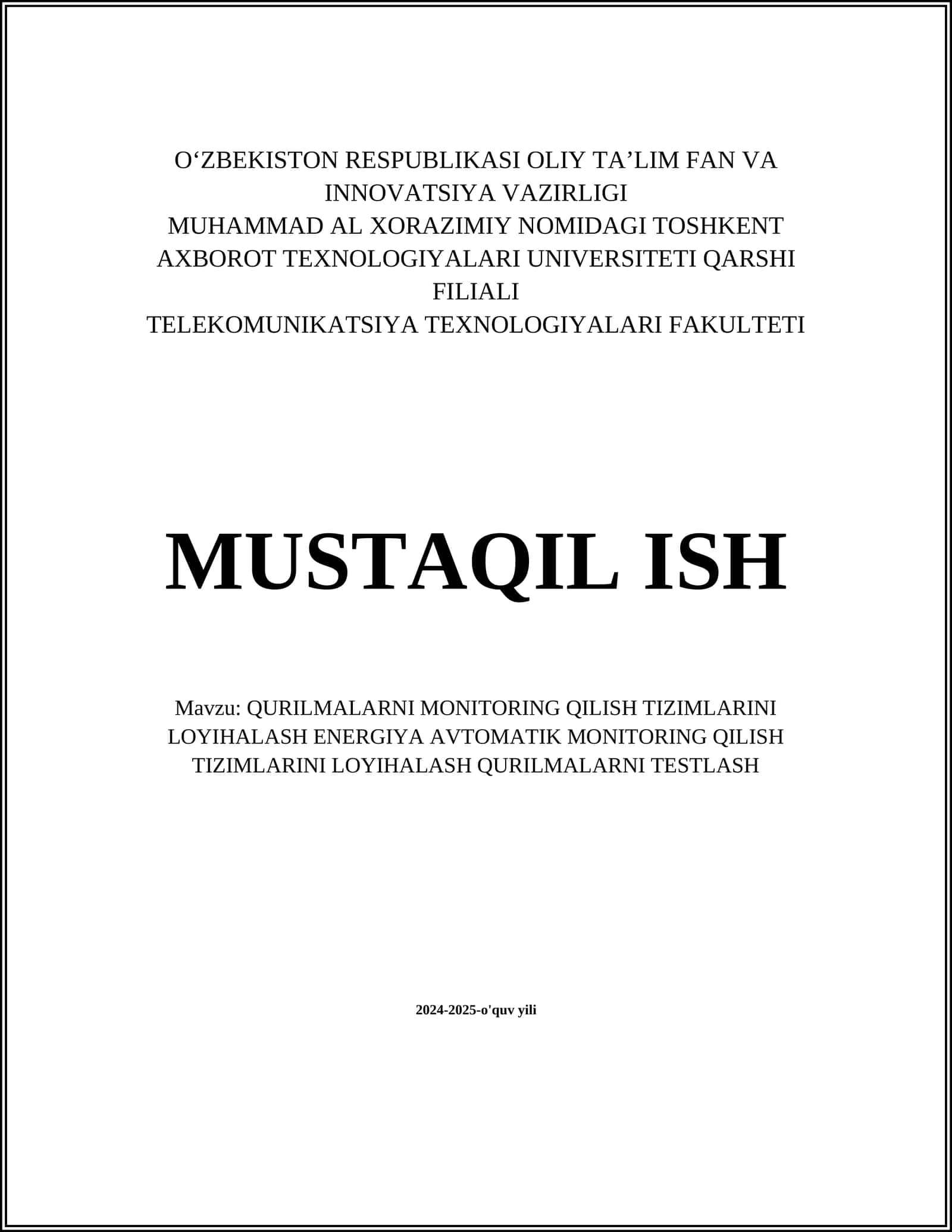 Energiya monitoring tizimlari