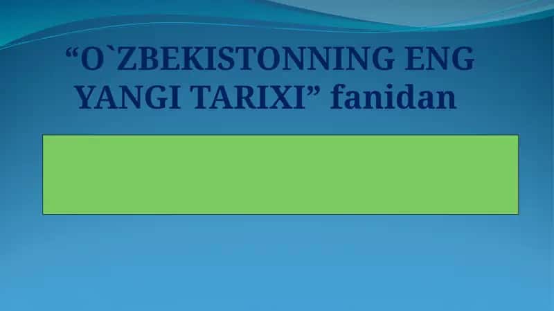 Mustaqillikka erishish arafasida O‘zbekistondagi ijtimoiy-siyosiy jarayonlar