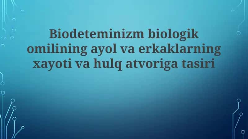Biologik determinizm