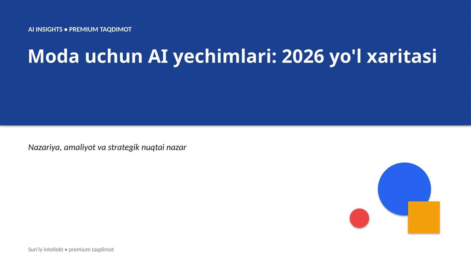 Moda uchun AI yechimlari: 2026 yo'l xaritasi