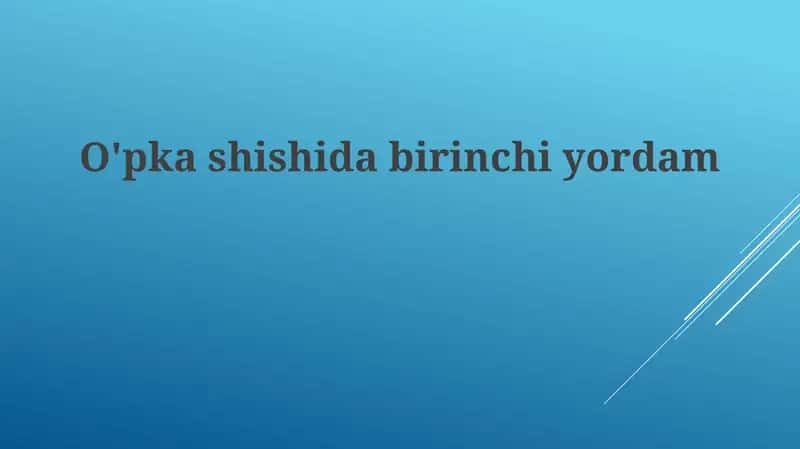 O'pkashishidabirinchiyordam