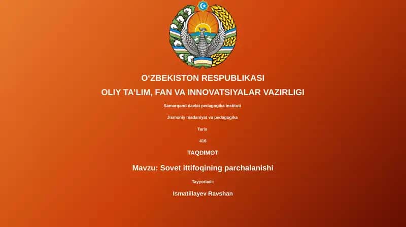 Sovet ittifoqining parchalanishi