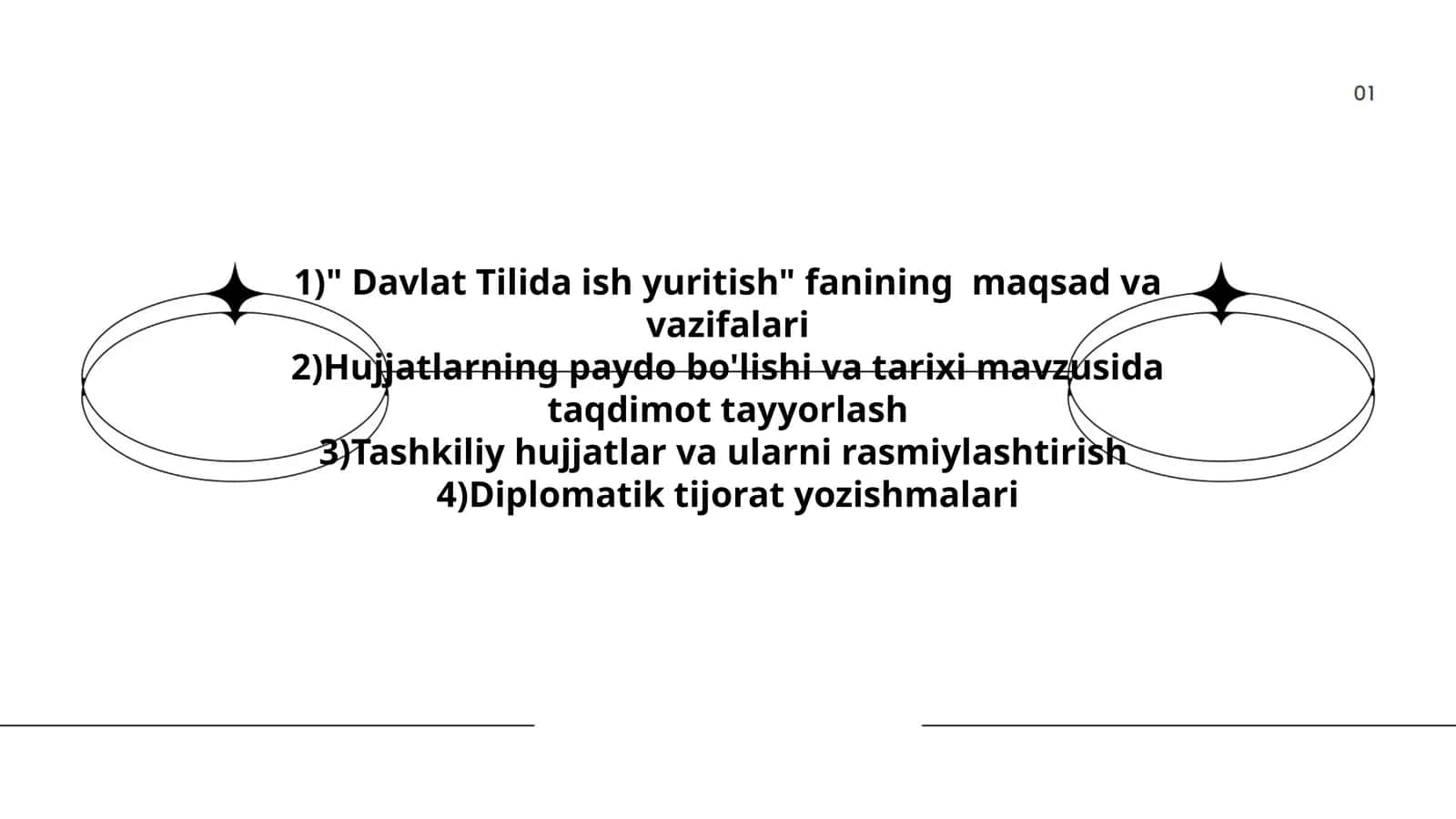 Hujjatlarning paydo bo'lishi va tarixi mavzusida taqdimot tayyorlash