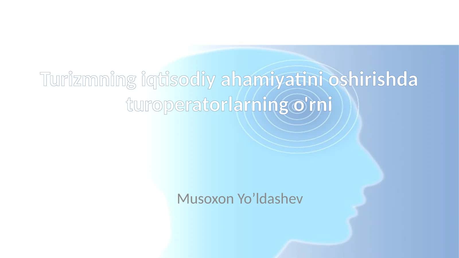 Turizmning iqtisodiy ahamiyatini oshirishda turoperatorlarning o'rni
