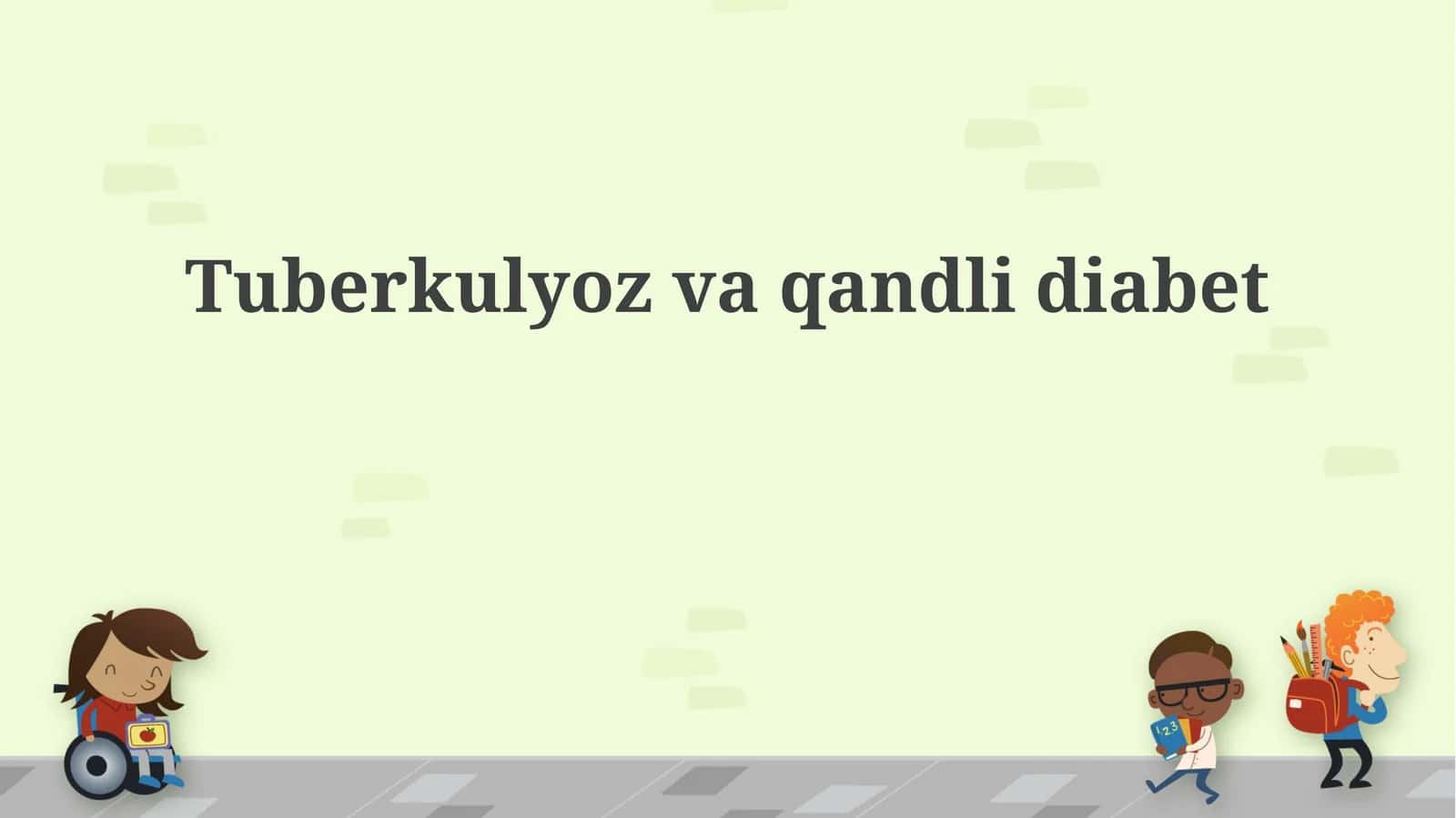 Tuberkulyoz va qandli diabet