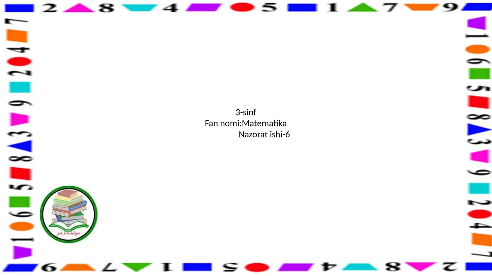 Nazorat ishi-6