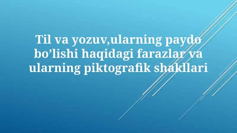 Til va yozuvning kelib chiqishi: Nazariyalar va gipotezalar
