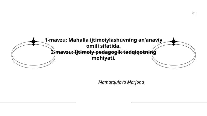 Mahalla ijtimoiylashuvning an'anaviy omili sifatida