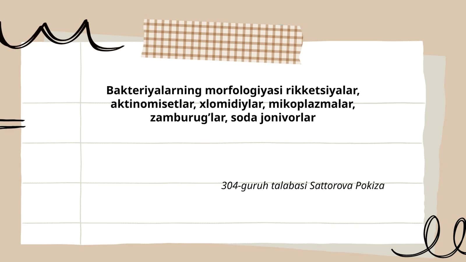 Bakteriyalarning morfologiyasi