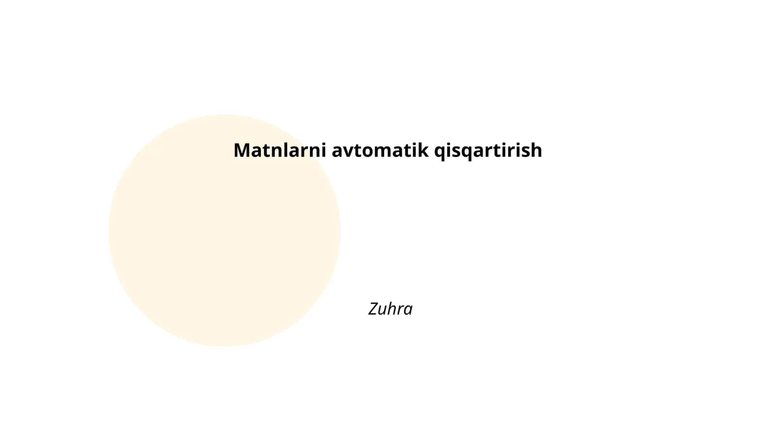 Matnlarni avtomatik qisqartirish