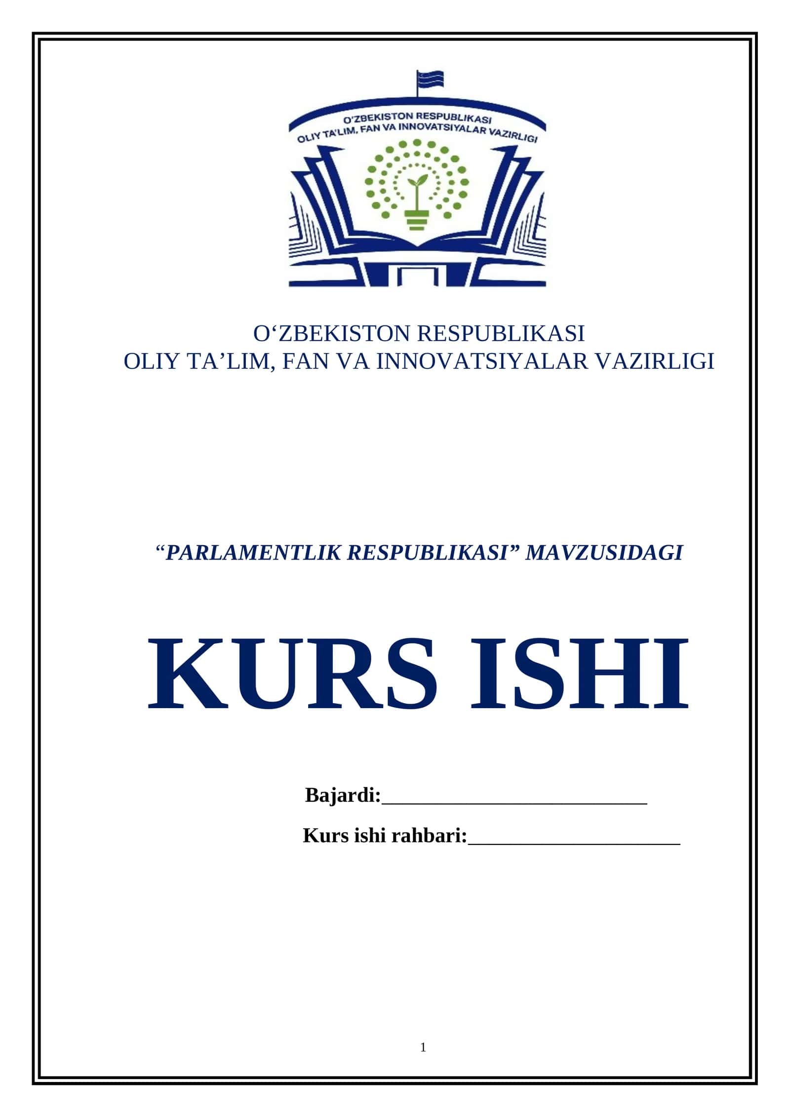 PARLAMENTLIK RESPUBLIKASI