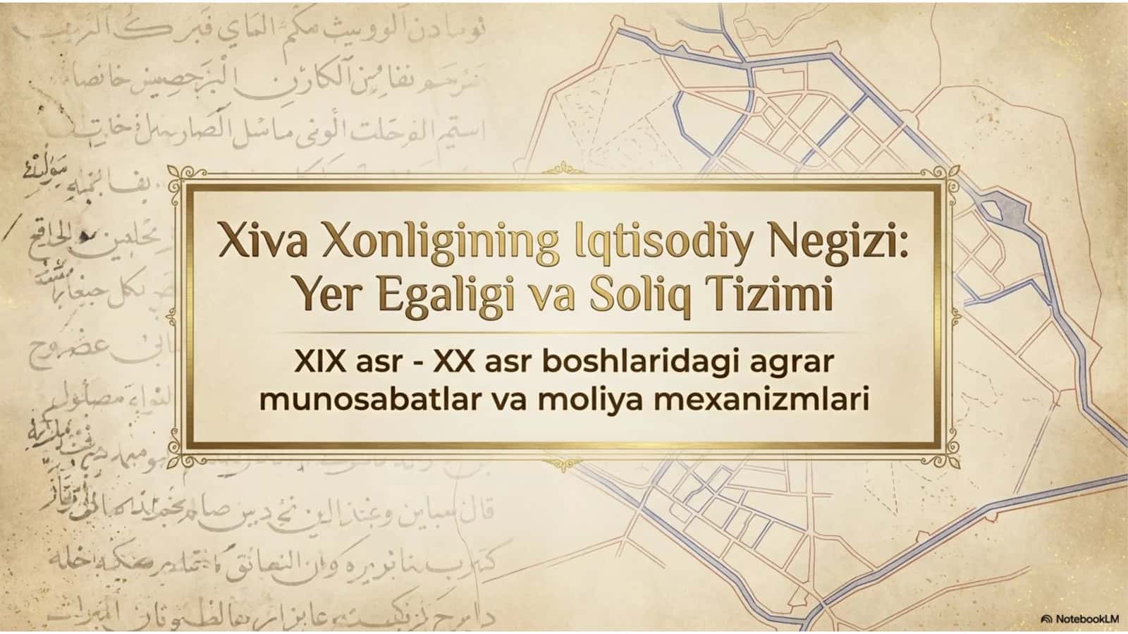 Xiva xonligida yer egaligi adno avsat aʼlotarix