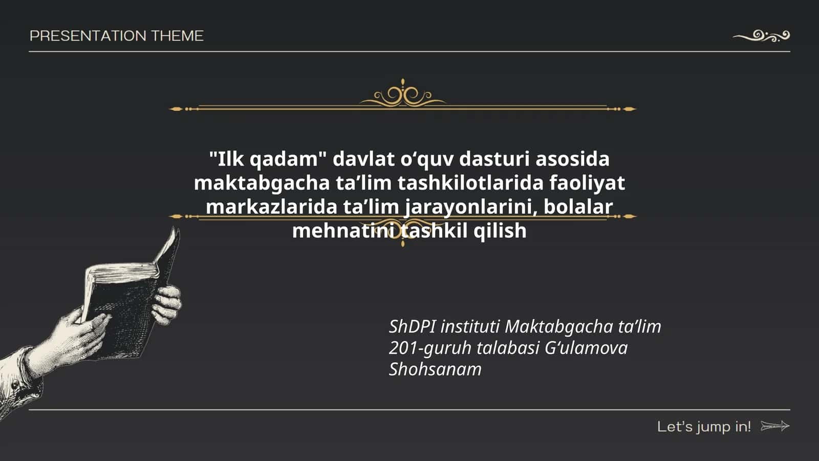 Ilk qadam davlat oʻquv dasturi