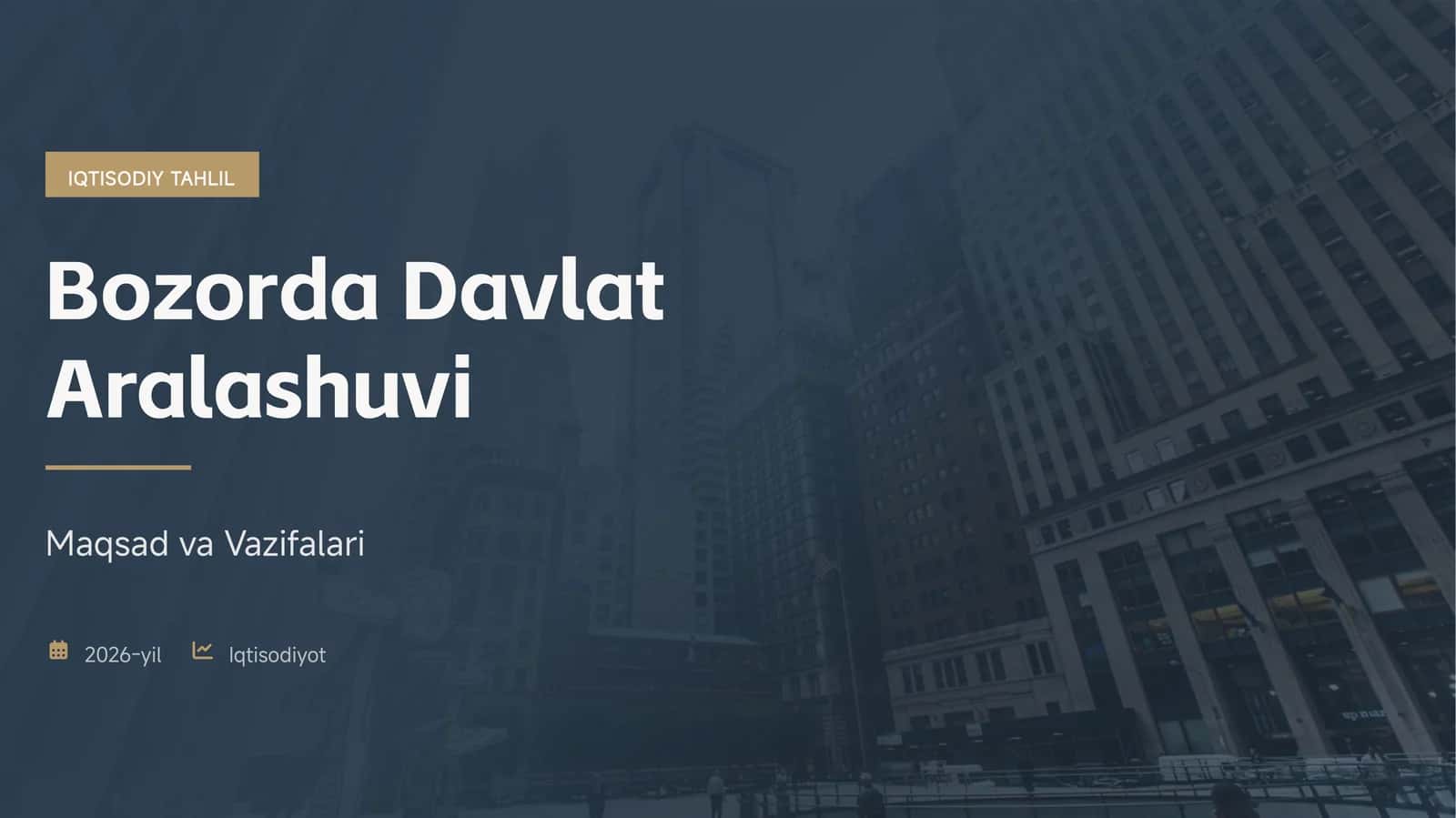 IQTISODIY TAHLIL
