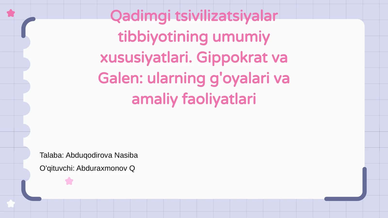 Qadimgi tsivilizatsiyalar tibbiyotining umumiy xususiyatlari