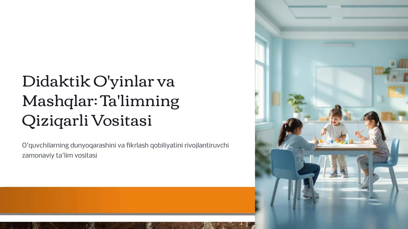 Didaktik O'yinlar va Mashqlar: Ta'limning Qiziqarli Vositasi
