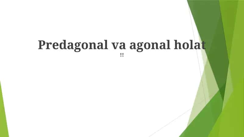 Agoniya holati