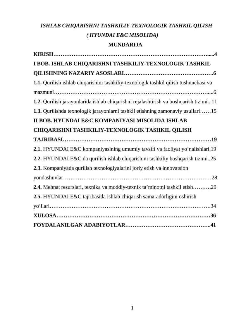 Mavzuning dolzarbligi