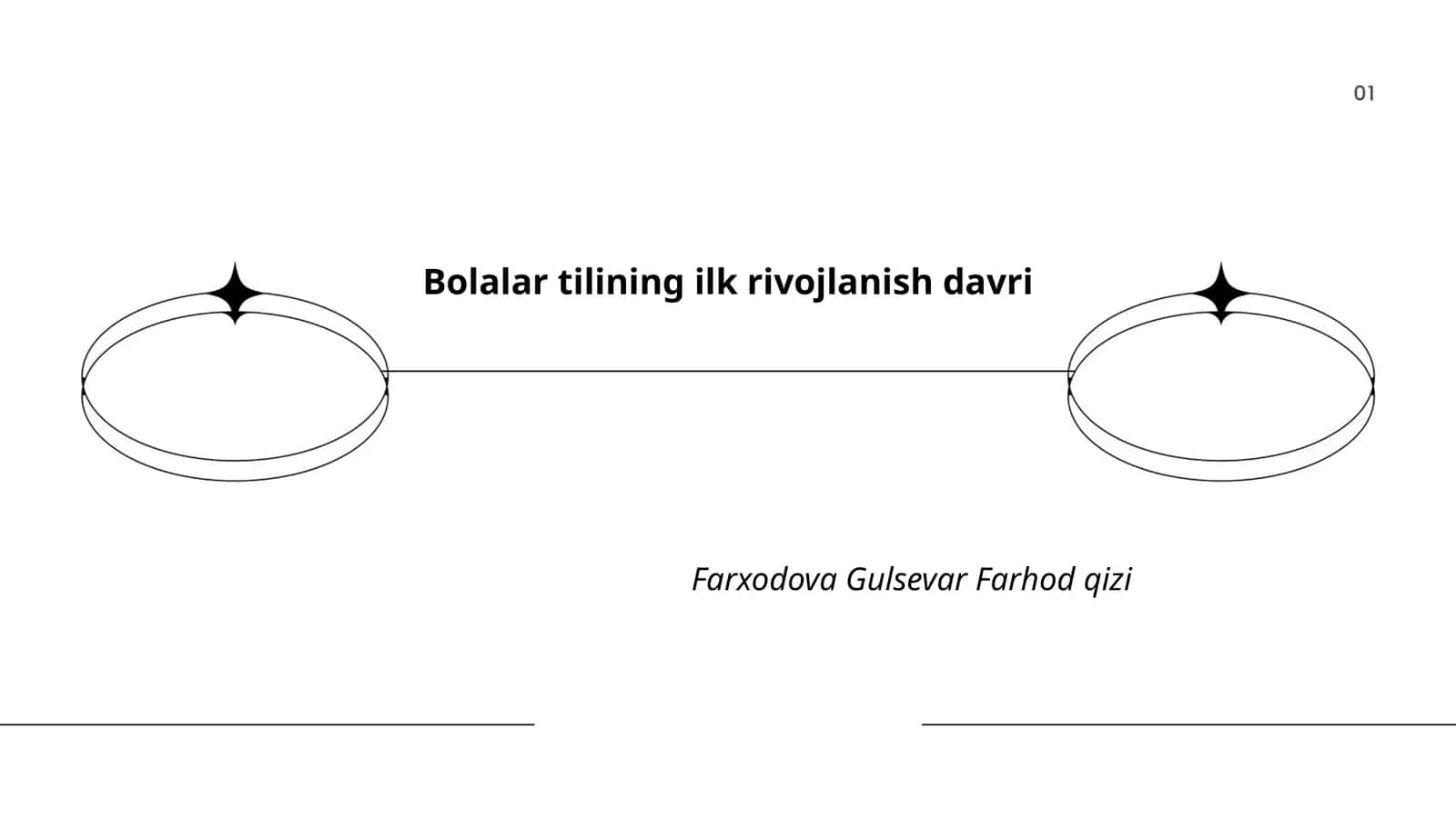 Bolalar tilining ilk rivojlanish davri