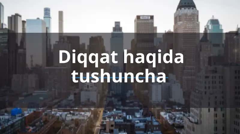 Diqqat haqida tushuncha