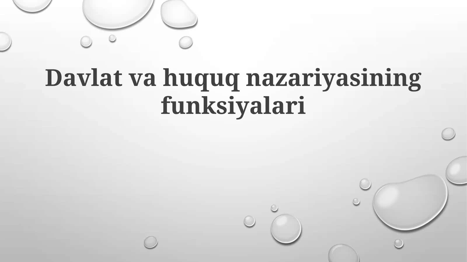 Davlatvahuquqnazariyasiningfunksiyalari