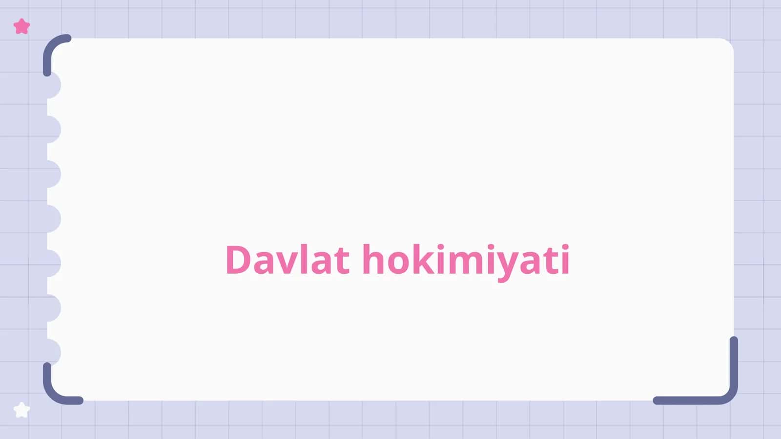 Davlat hokimiyatiga kirish