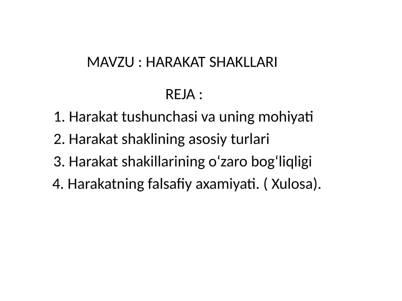 HARAKAT SHAKLLARI